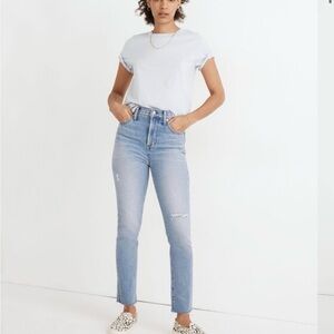 NWT Madewell The Petite Perfect Vintage Jean in Coffey Wash Worn-In Edition- 25P